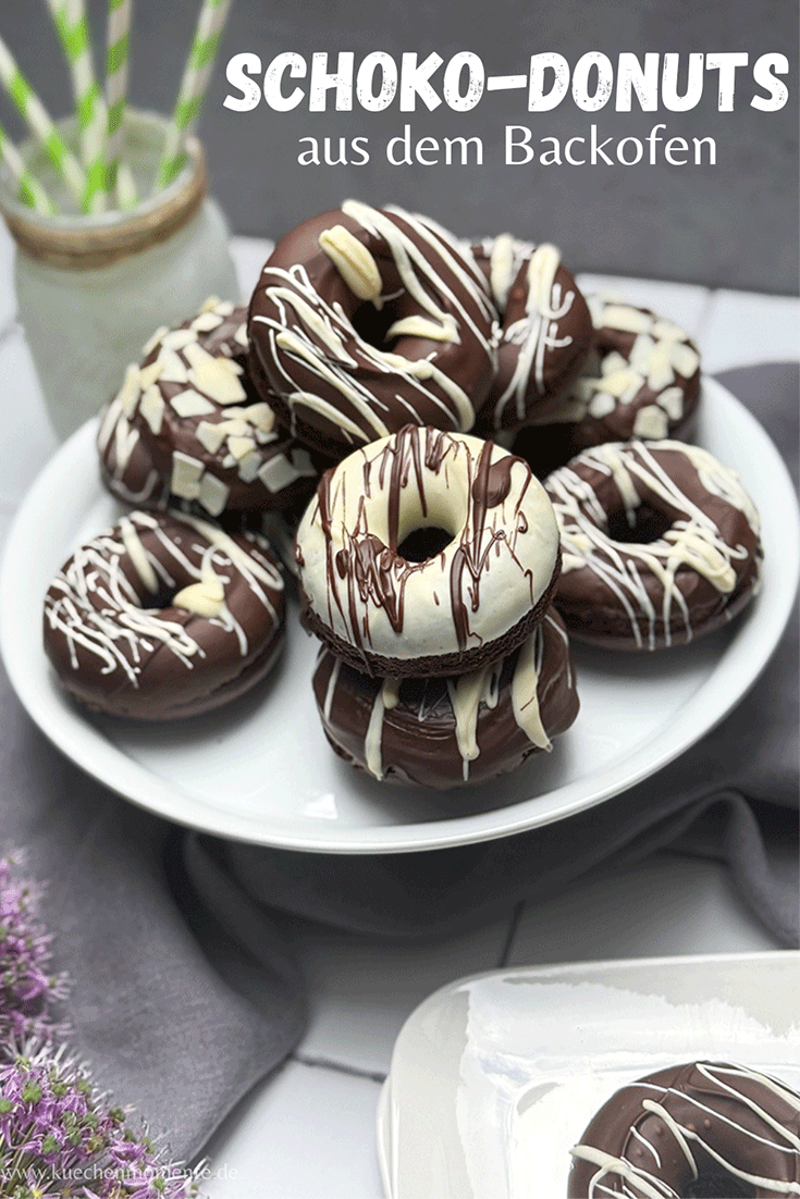 Schoko-Donuts aus dem Backofen Pinterstpost