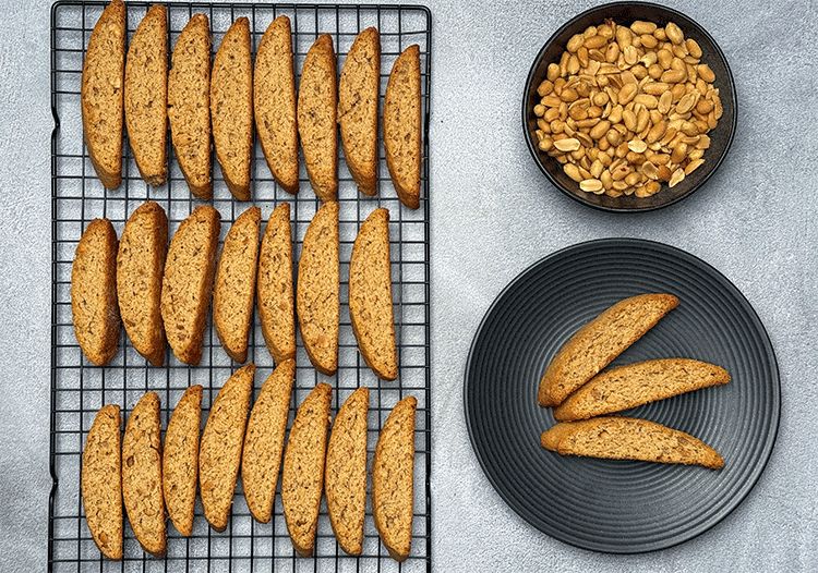 Jugu Cake aus Tansania Erdnuss Kekse doppelt gebacken wie Biscotti