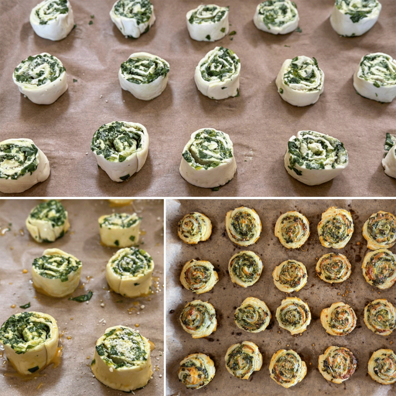 Zubereitung Bärlauch-Blätterteig-Schnecken