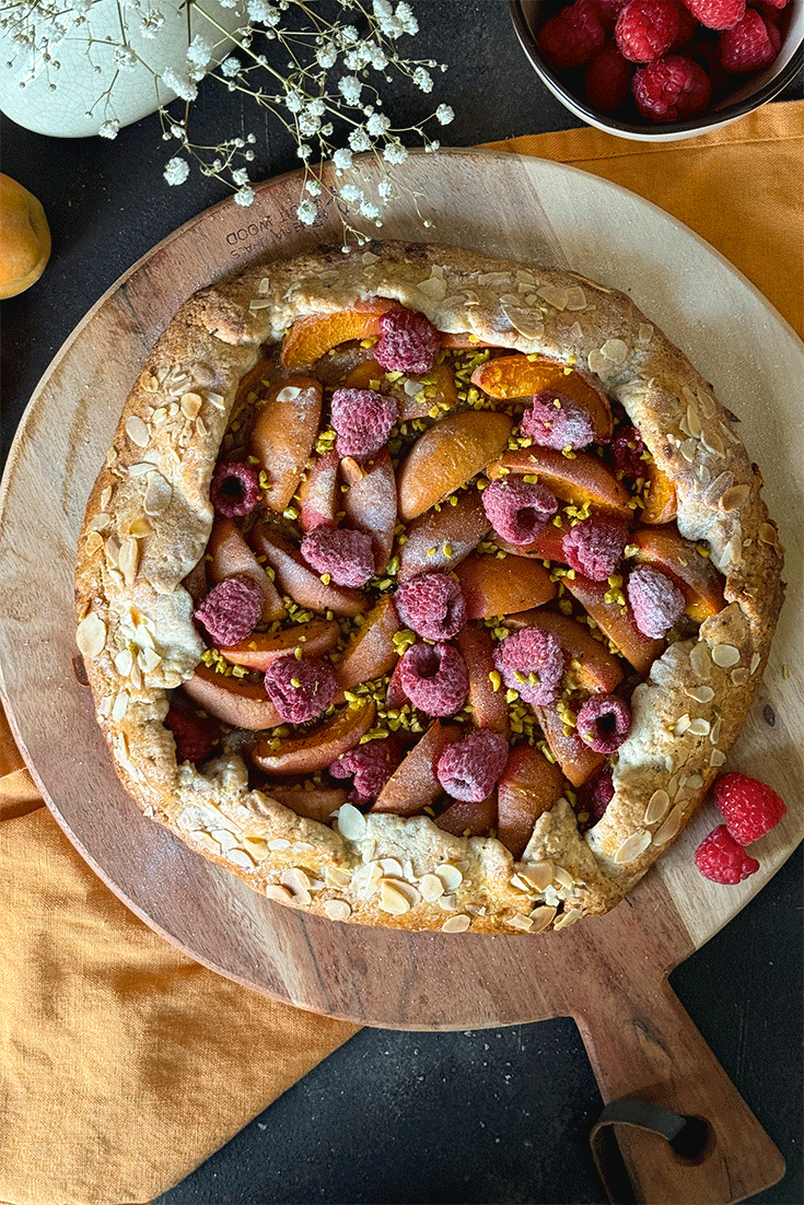 Himbeer-Aprikosen-Galette