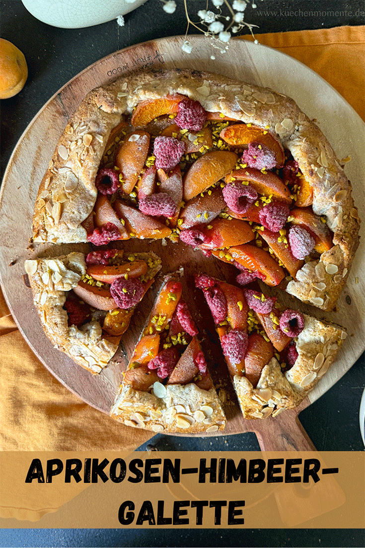Aprikosen-Himbeer-Galette Pinterestpost