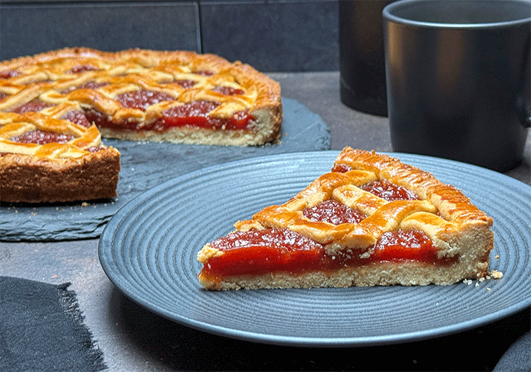 Anschnitt Pastafrola aus Paraguay