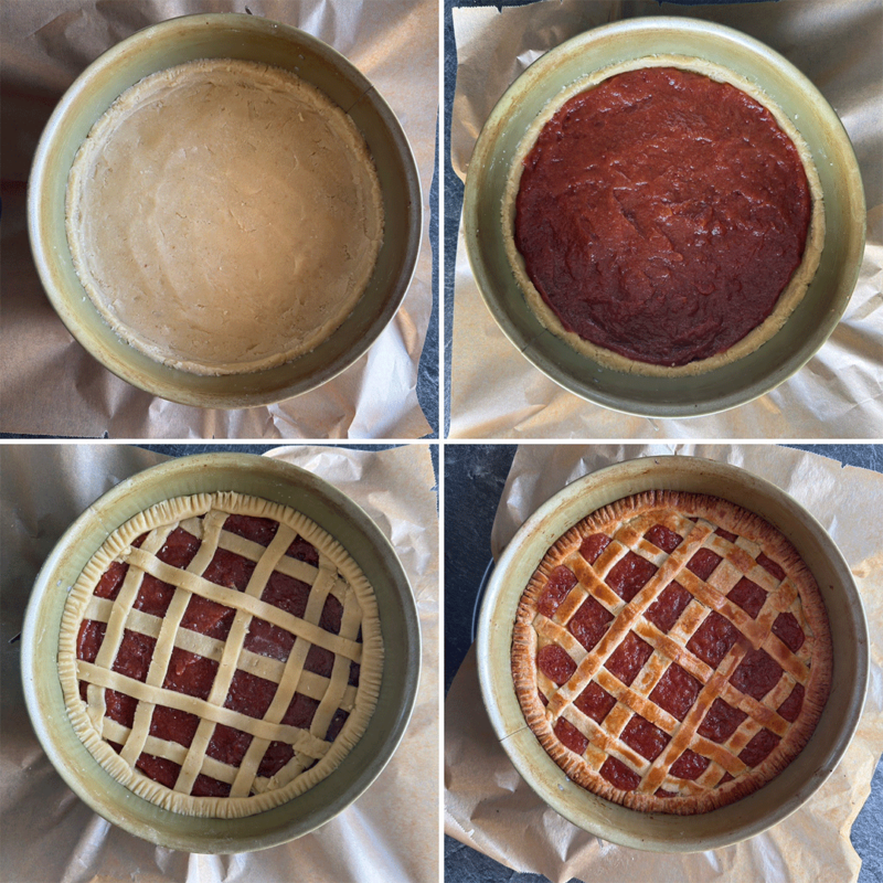 Zubereitungsschritte Pastafrola aus Paraguay