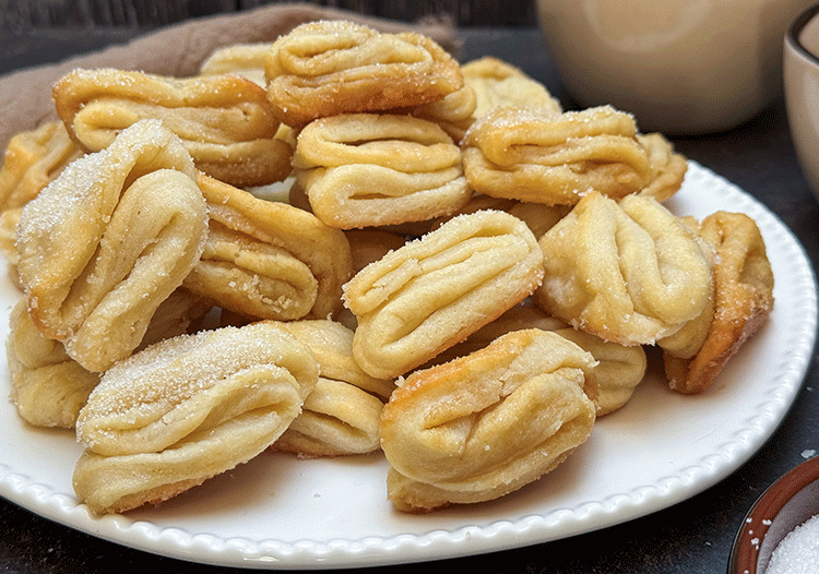 Gefaltete Quarkkekse aus Usbekistan
